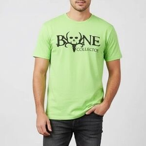 Bone Collector Men's T-Shirt XL Green Graphic Tee Hunting Outdoors Skull Logo